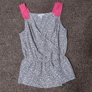 Candie's heart print blouse size medium